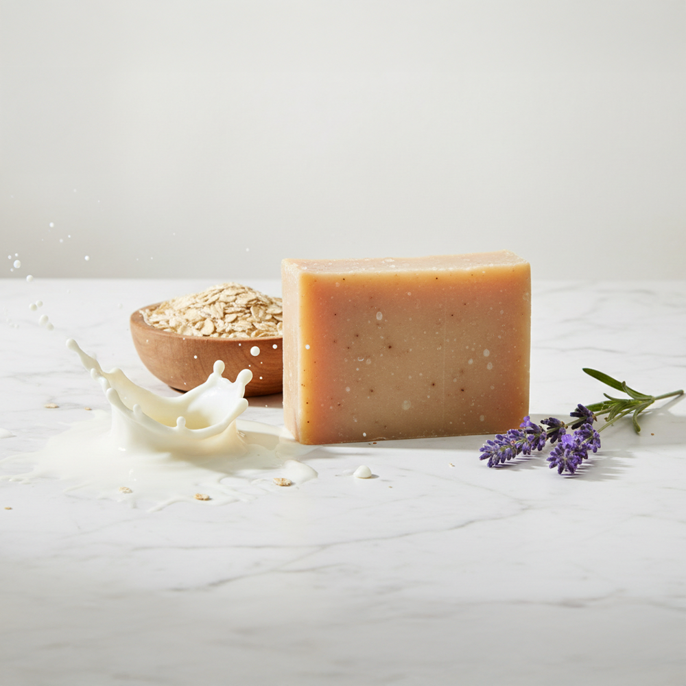 Gentle goat milk soap for daily bathing and sensitive skin care